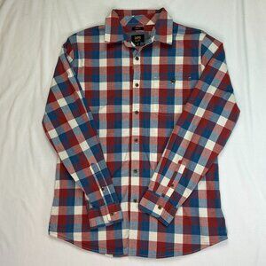 Lee Button Up Shirt Plaid Stretch